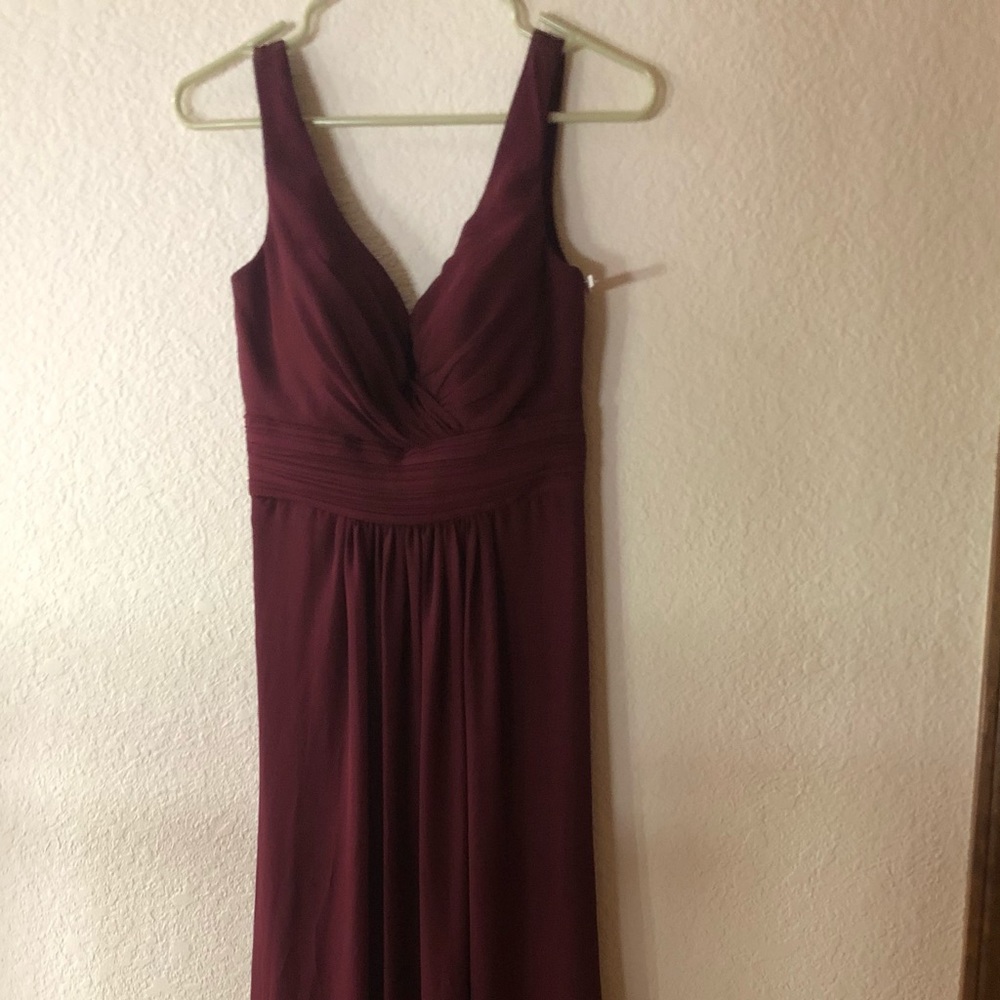 Burgundy Bill Levkoff bridesmaid dress sz 2